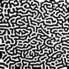 Turing Pattern Seamless Black Background