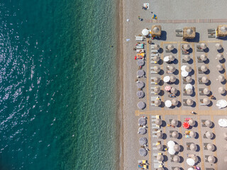 Aerial view on Konyaalti beach, Antalya, Turkey