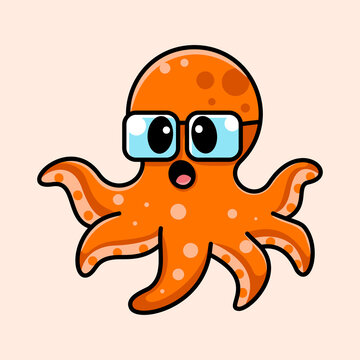 ILLUSTRATION OF CUTE OCTOPUS