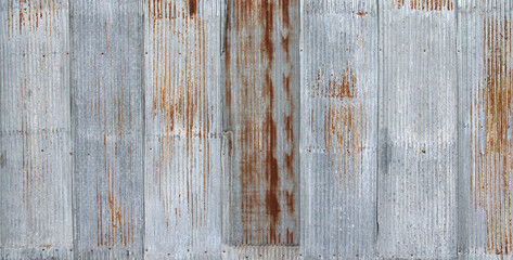 Old galvanized sheet with rust background