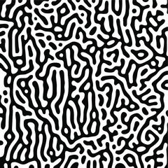 Turing Pattern Seamless Black Background
