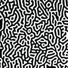 Turing Pattern Seamless Black Background
