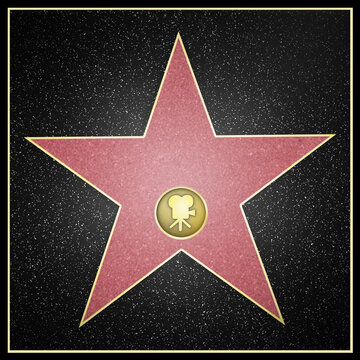 Hollywood Star Framed Boulevard - Film Star
