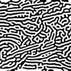 Turing Pattern Seamless Black Background