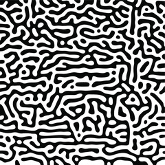 Turing Pattern Seamless Black Background