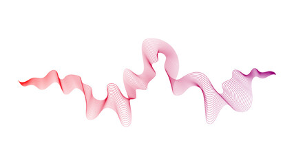 Abstract backdrop with wave gradient lines