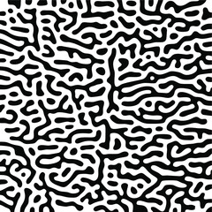Turing Pattern Seamless Black Background