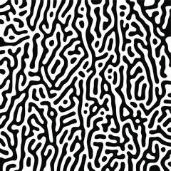 Turing Pattern Seamless Black Background