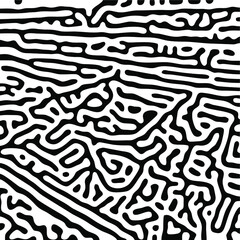 Turing Pattern Seamless Black Background