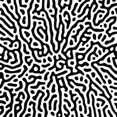 Turing Pattern Seamless Black Background