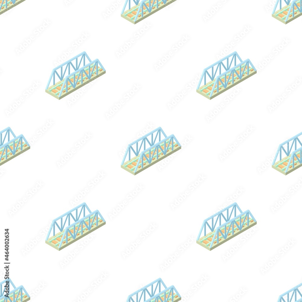 Poster railway bridge pattern seamless background texture repeat wallpaper geometric vector
