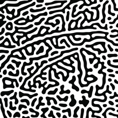 Turing Pattern Seamless Black Background