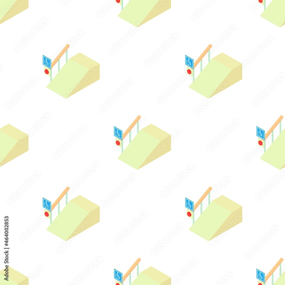 Poster ramp for the disabled with information sign pattern seamless background texture repeat wallpaper geo