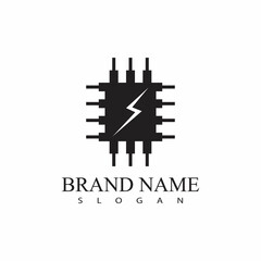 Circuit Logo Template vector illustration icon design