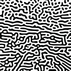 Turing Pattern Seamless Black Background