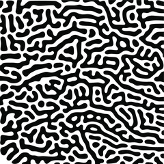 Turing Pattern Seamless Black Background