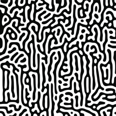 Turing Pattern Seamless Black Background