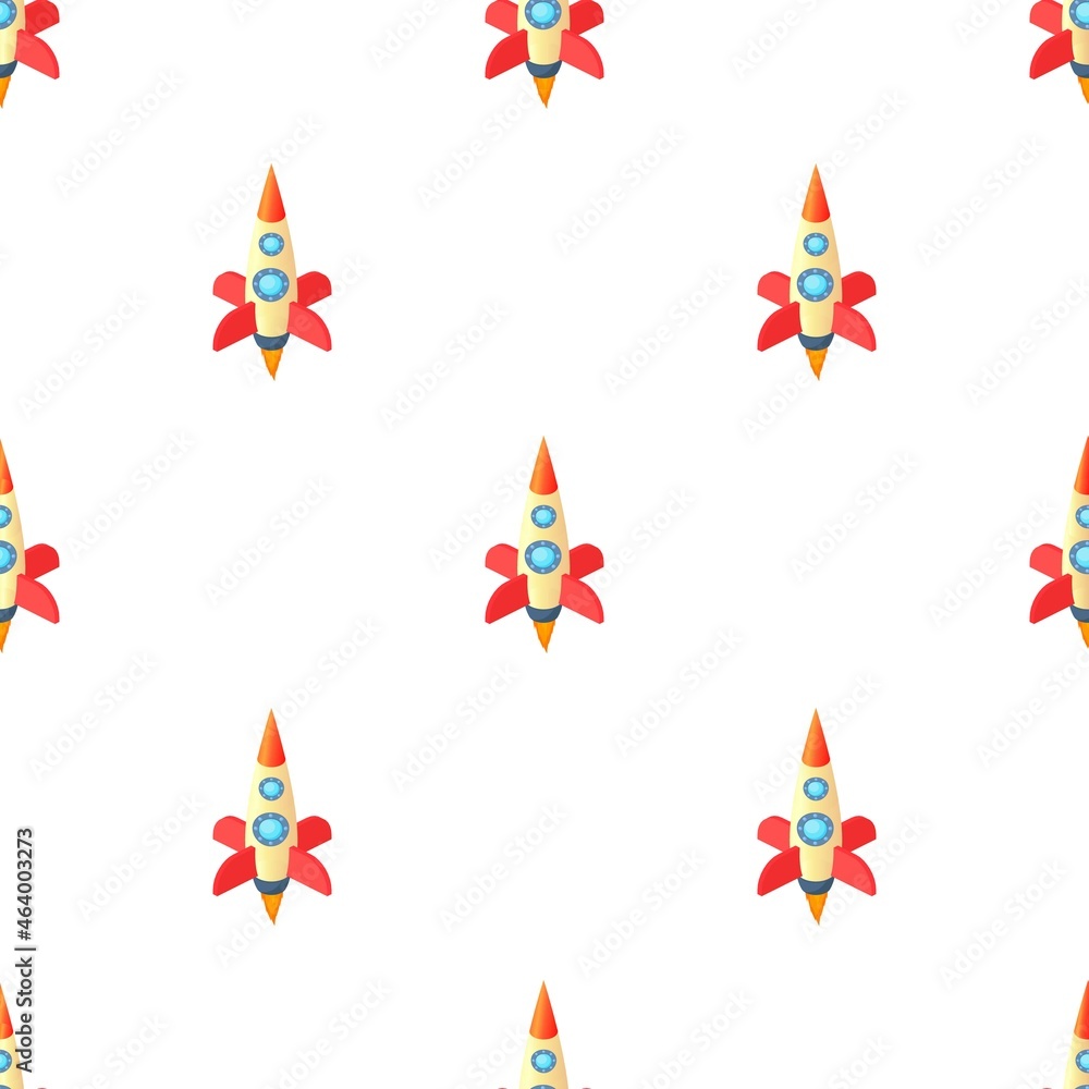 Poster space rocket pattern seamless background texture repeat wallpaper geometric vector