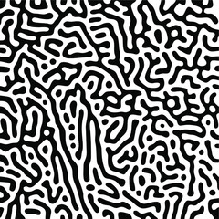 Turing Pattern Seamless Black Background