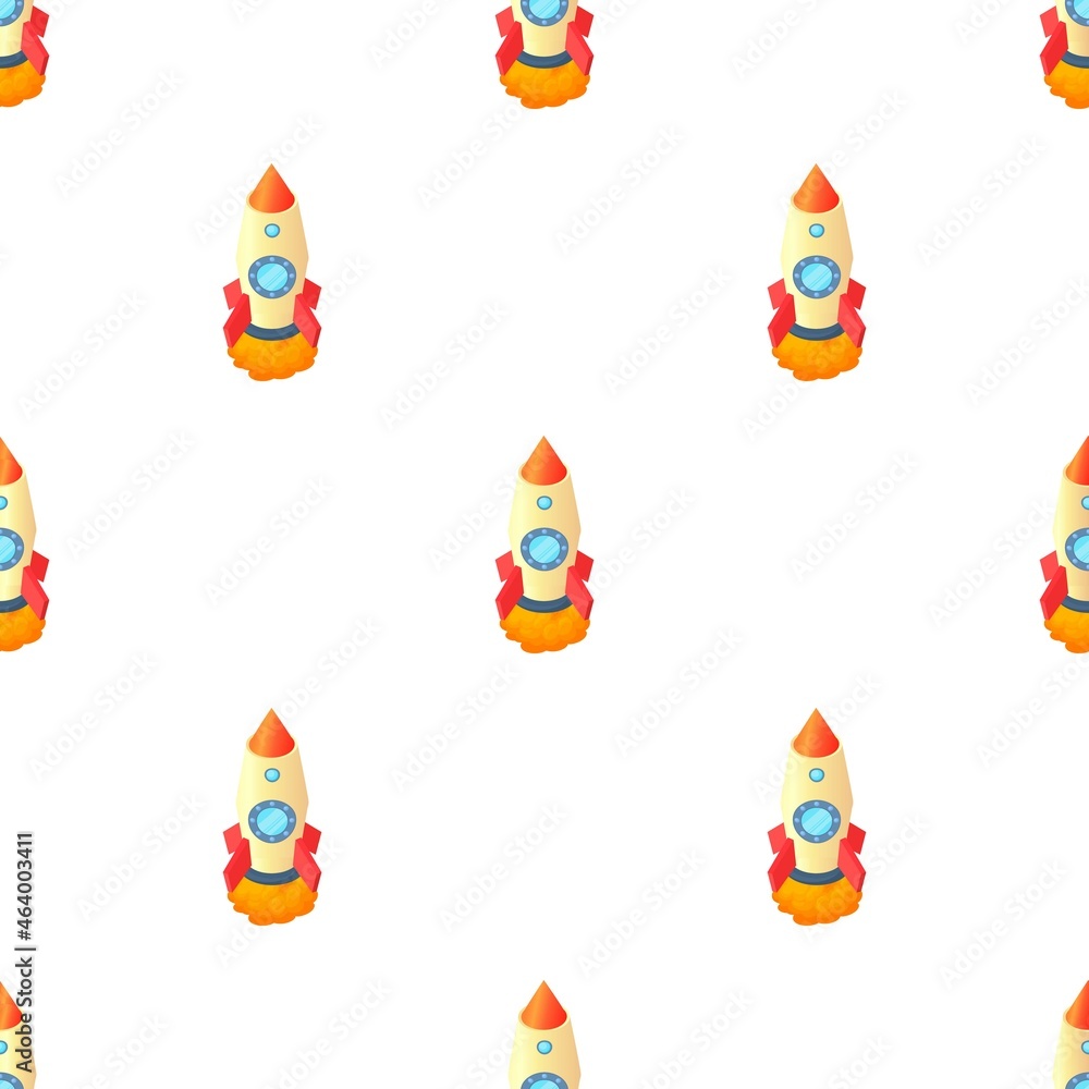 Aufkleber rocket with two portholes pattern seamless background texture repeat wallpaper geometric vector
