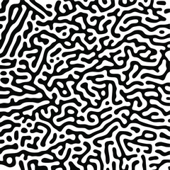 Turing Pattern Seamless Black Background