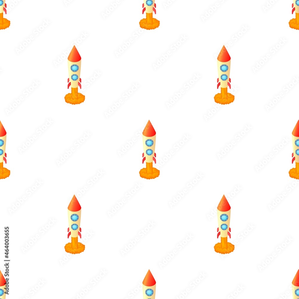 Aufkleber rocket for space flight pattern seamless background texture repeat wallpaper geometric vector