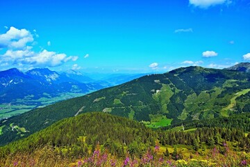 Austrian Alps-view of the Hauser Kaibling from Planai