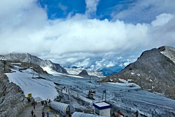 Austrian Alps-outlook of the Alps from Dachstein