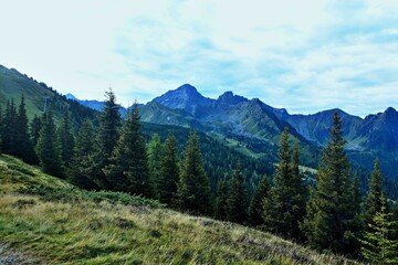 Austrian Alps-view of the massif Dachstein