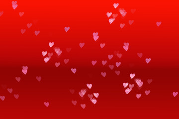 Fototapeta na wymiar Sant Valentines day background with hearts 