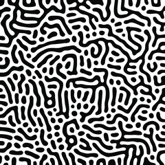 Turing Pattern Seamless Black Background