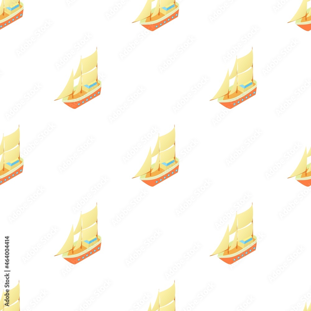 Aufkleber ship with many sails pattern seamless background texture repeat wallpaper geometric vector