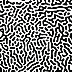 Turing Pattern Seamless Black Background