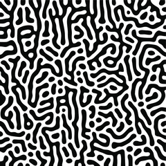 Turing Pattern Seamless Black Background