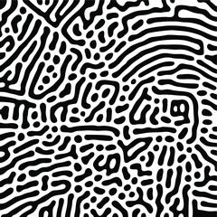 Turing Pattern Seamless Black Background
