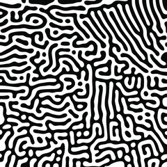 Turing Pattern Seamless Black Background