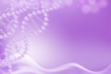 Purple scientific concept background with copy space, illustration vector.	
