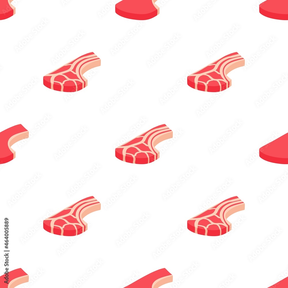 Poster piece of steak pattern seamless background texture repeat wallpaper geometric vector