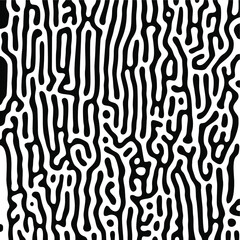 Turing Pattern Seamless Black Background