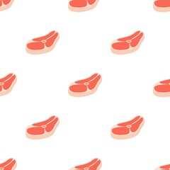 Uncooked steak pattern seamless background texture repeat wallpaper geometric vector