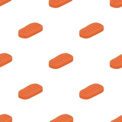 Grilled steak pattern seamless background texture repeat wallpaper geometric vector