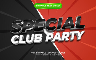Special club party text effect