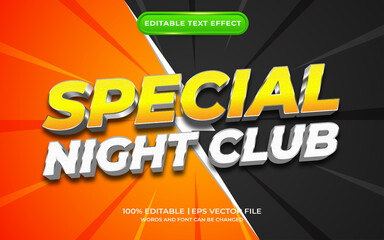 Special night club text effect