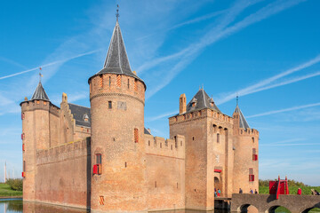 Fototapeta premium Muiderslot (1280) Muiden, Noord-Holland Province, The Netherlands