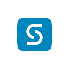 S letter application technology logo design