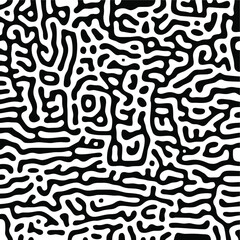 Turing Pattern Seamless Black Background