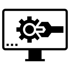 INSTALL LINE COLOR ICON VECTOR