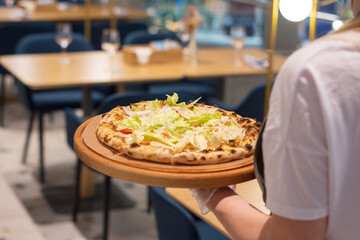 pizza Caesar waiter restoraunt