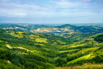 Rural landscape near San Polo and Canossa, Emilia-Romagna