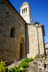 Fototapeta premium Old church of Lesignano Bagni, Parma province, Italy